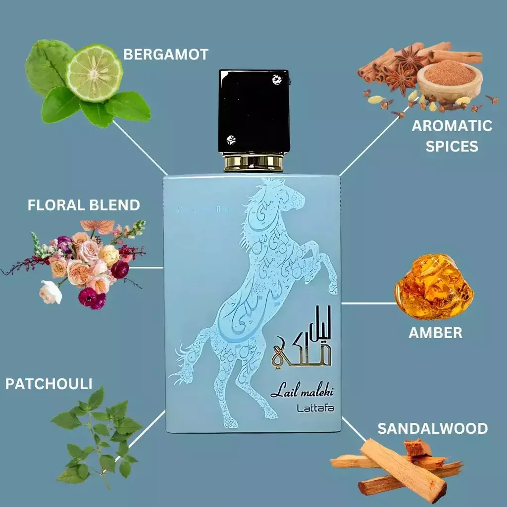 LAIL MALEKI MOROCCAN BLUE BY LATTAFA EAU DE PARFUM X 100 ML.. VAPORIZADOR PARA HOMBRES_voghion.com