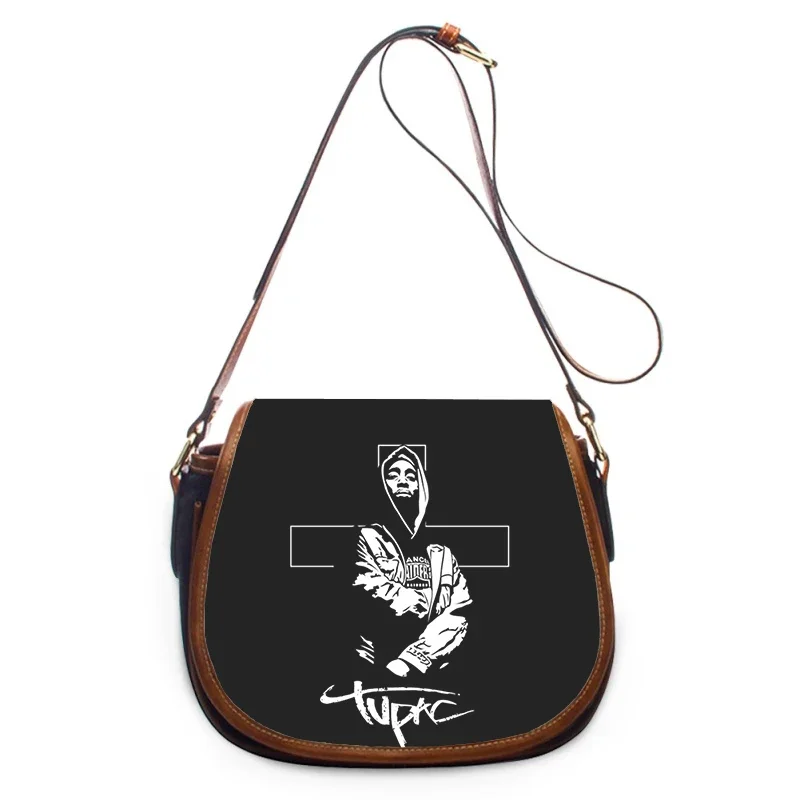 Rapper 2pac singer Tupac print new fashion Women Crossbody Bag Luxury Handbags Women Bags Zipper Shoulder Bag women shoulder bag