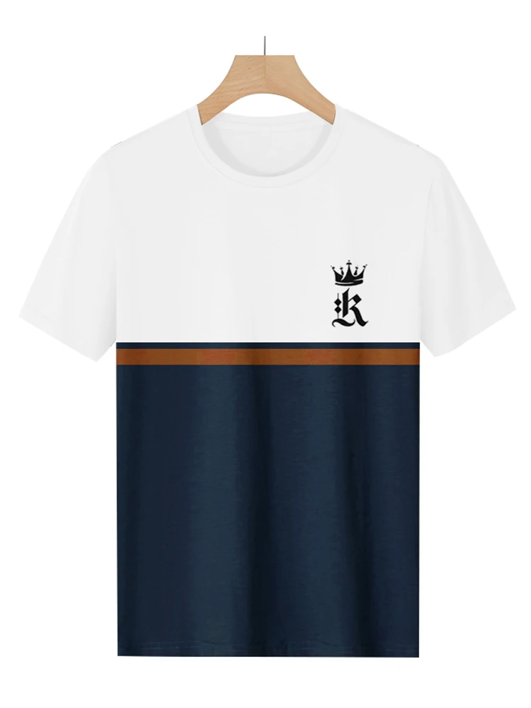 Polyester Short Sleeve Casual T Shirt for Men