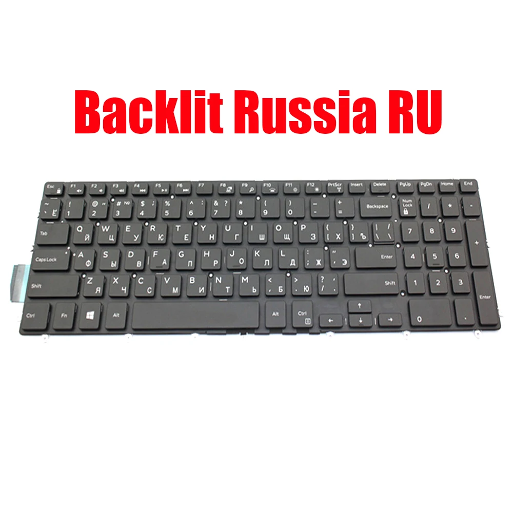 

Backlit Russia RU Laptop Keyboard For DELL For Inspiron 3580 3581 3582 3583 3584 3585 3590 3593 3595 3780 3781 3782 3785 3790