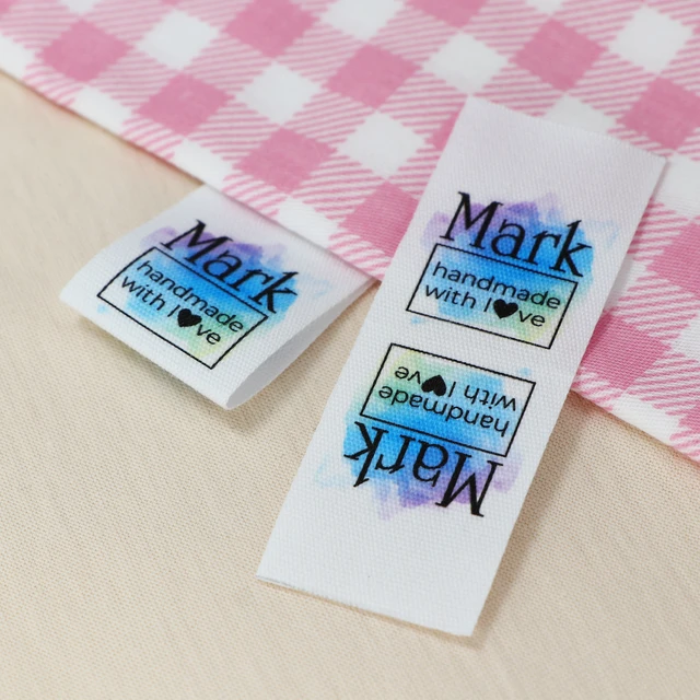 Custom Sewing labels / Brand labels, Custom Clothing Tags, Cotton Ribbon  label, Handmade label (FR065)