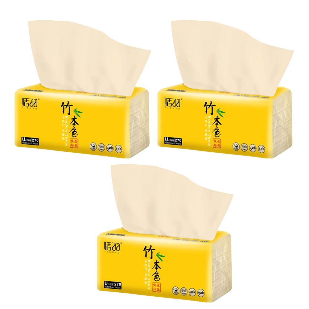 Soft Hygienic Disposable Facial Towels Bamboo Makeup Remover Napkin Wet Dry Cleaning Tissue Paper Extraction Serviettes 3 Bags