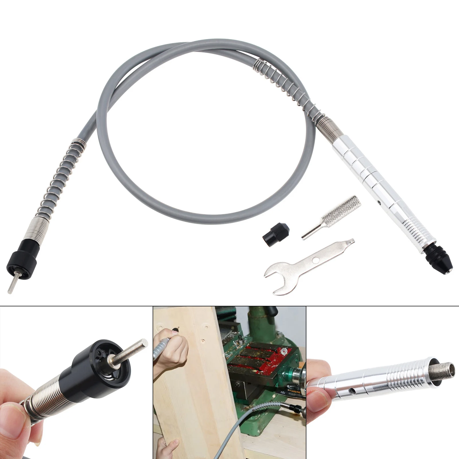 Flexible Shaft Grinder Extension Rotary Tool Flexible Drill Extension Cord for Electric Grinder Machine Power Tool Accessories flexible shaft rotary tool fits for grinder engraver mini electric drill polishing machine tools durable chuck accessories