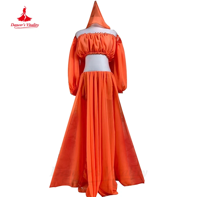 

Belly Dance Practice Costume Suit Female Adult Bellydance Court Dress Customsized for Women Oriental Belly Dancer's Wear Outfit