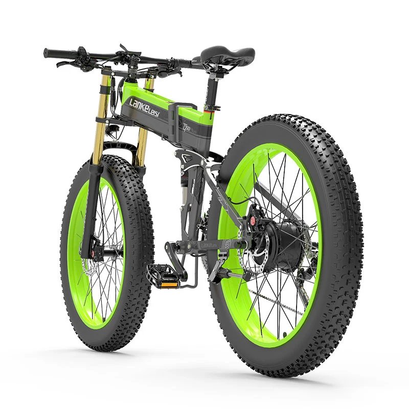 Lankeleisi XT750 PLUS E-bike 1000W 27 Velocidade Fat Bike Dobrável