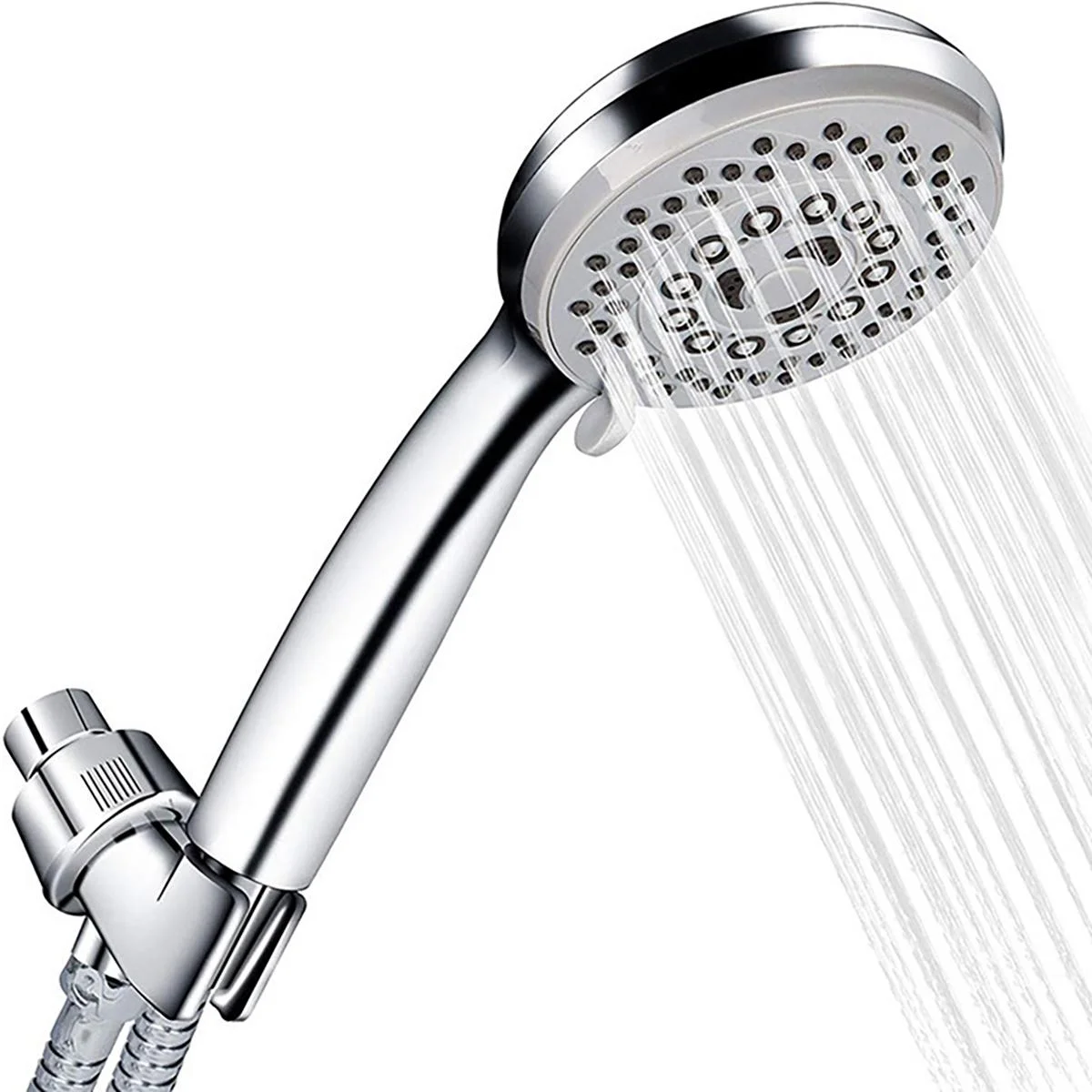 1pc - Fashionable handheld shower head - five level shower head, bathroom accessory, very suitable for home use