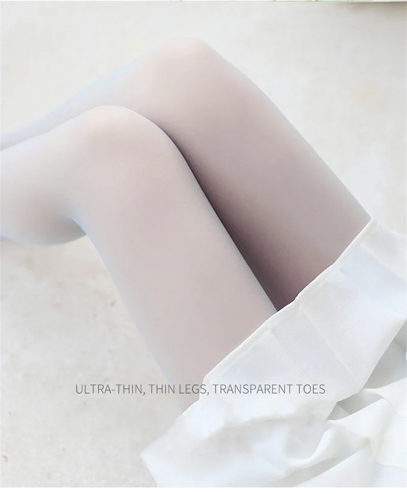 1 Paar Farbige Transparente Ultradünne Bonbonfarbene Sexy Damenstrumpfhosen Mulheres Meias Pantyhose Collants Strümpfe Unterwäsche – Detail 17