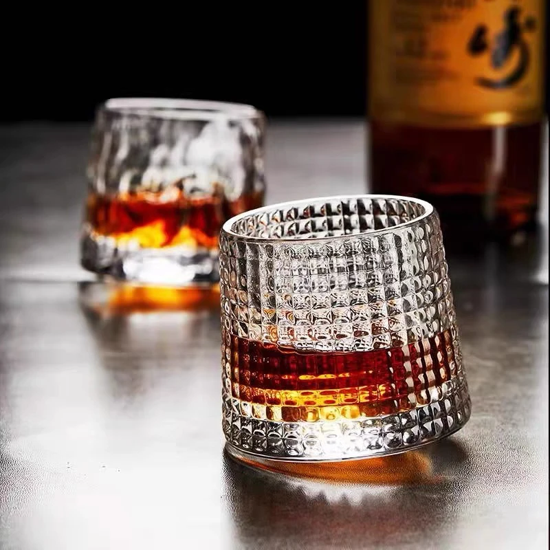 Whiskey-Gläser-Set 2er – 340 Ml Altmodische Gläser Mit Zigarrenablage, Aus Bleifreiem Kristall