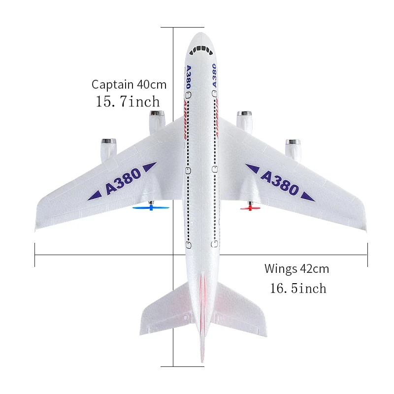 3CH Bleu-Nouvel avion télécommandé A380 RC 3CH 2023G EPP, modèle'avion RTF  à aile fixe, jouet'extérieur pour - Cdiscount Jeux - Jouets