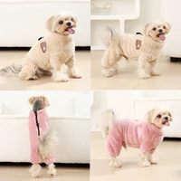 Vêtements d'hiver pour chiens de petite et moyenne taille, combinaison polaire chaude pour animaux de compagnie, pyjama Yorkie carlin, chemise de nuit, salopette pour garçons et filles, chiot 5