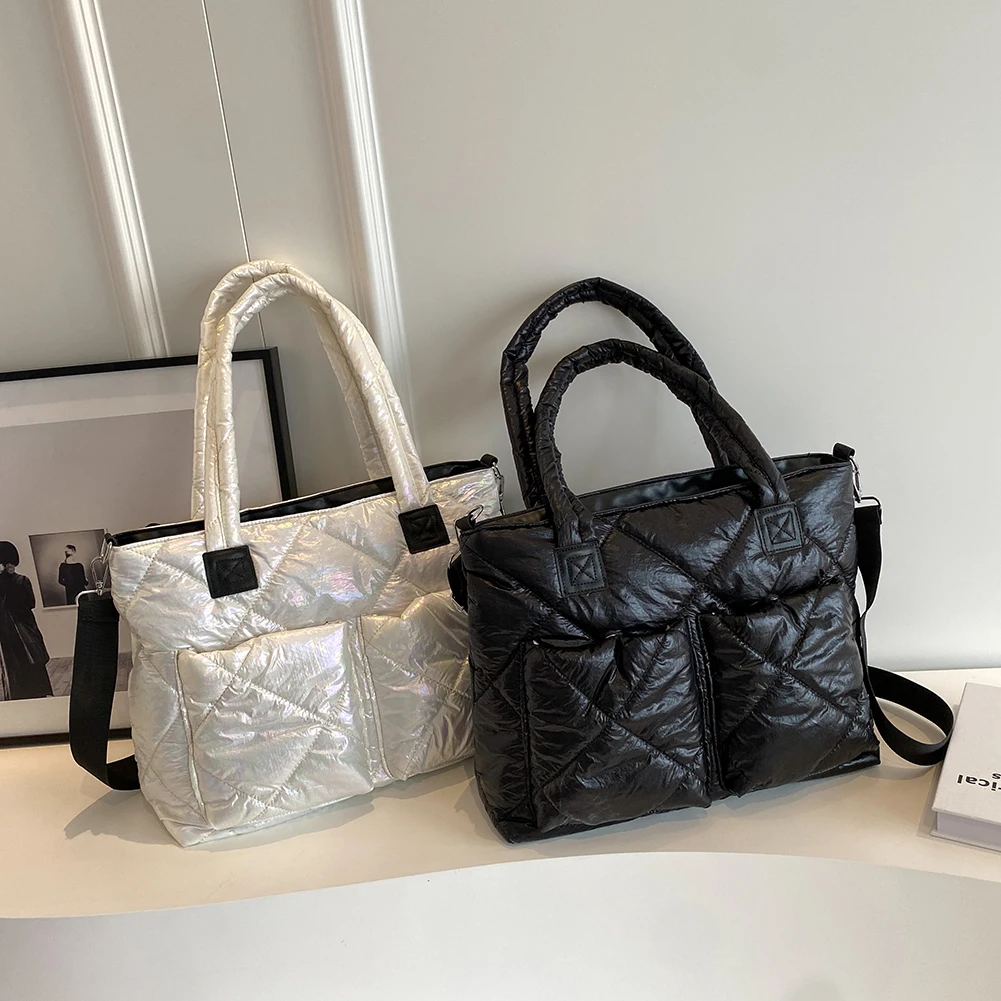 Grande per le donne Borse a tracolla trapuntate Borse a tracolla pieghettate Borsa da viaggio per donna Borsa causale Borsa da palestra Novità_voghion.com