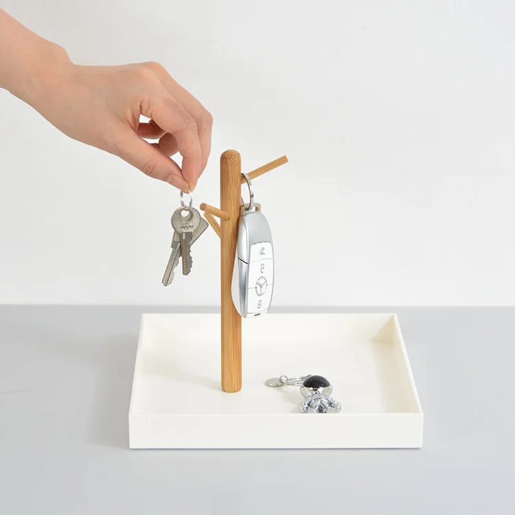 

Nordic Branches Storage Tray Key Hanger Debris Living Room Desktop Cosmetic Storage Tray Portable Snack Fruit Tray Home