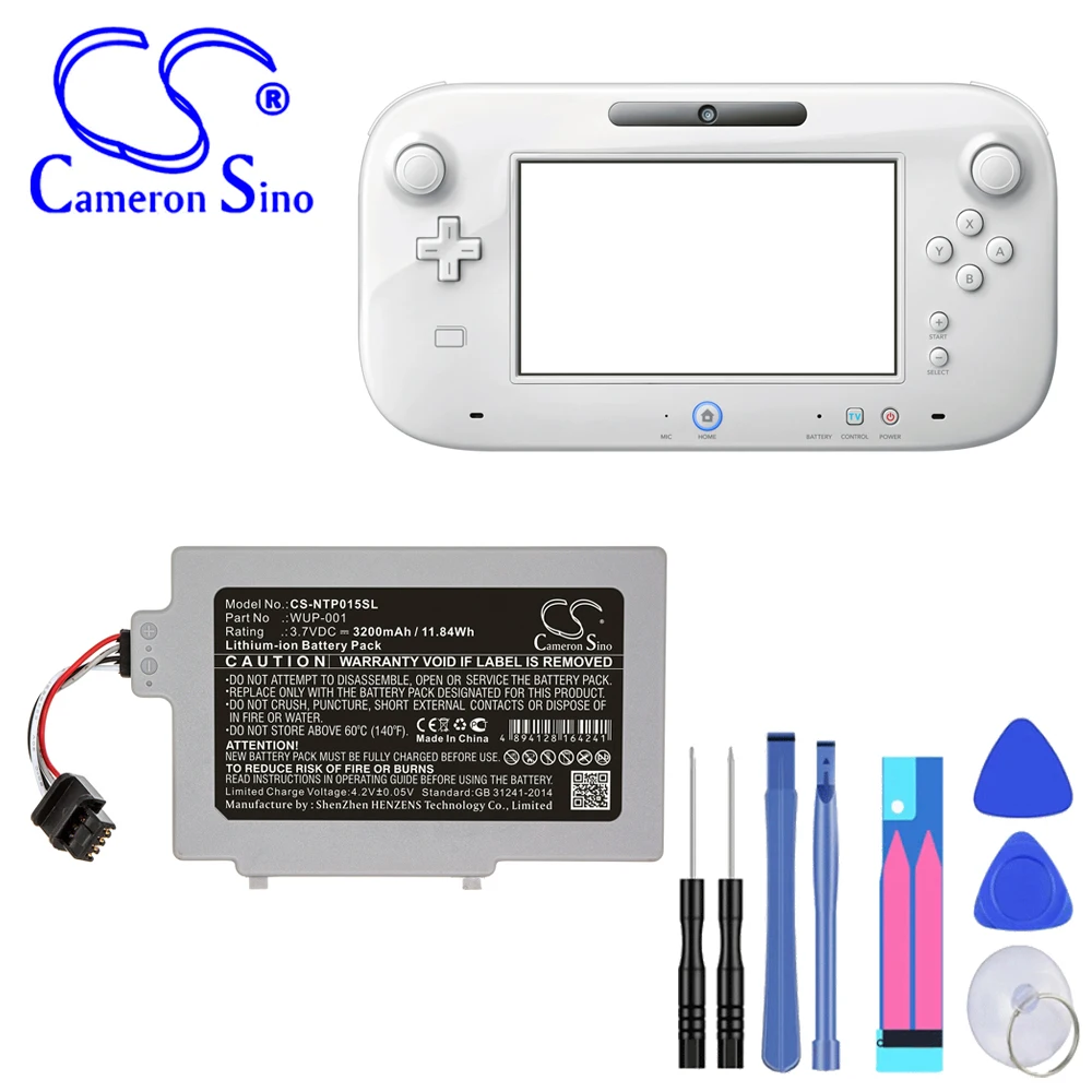 Console Di Gioco Batteria 5200Mah Per Nintendo Wup-001 Wii U Gamepad Wup-001