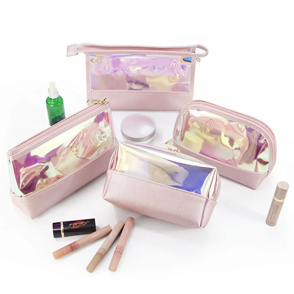 

Casual Square Bag Wash Pouch Travel Organizer Large Capacity Cosmetic Cases Makeup Bags Storage Toiletry Bag Laser Cosmetic Bag