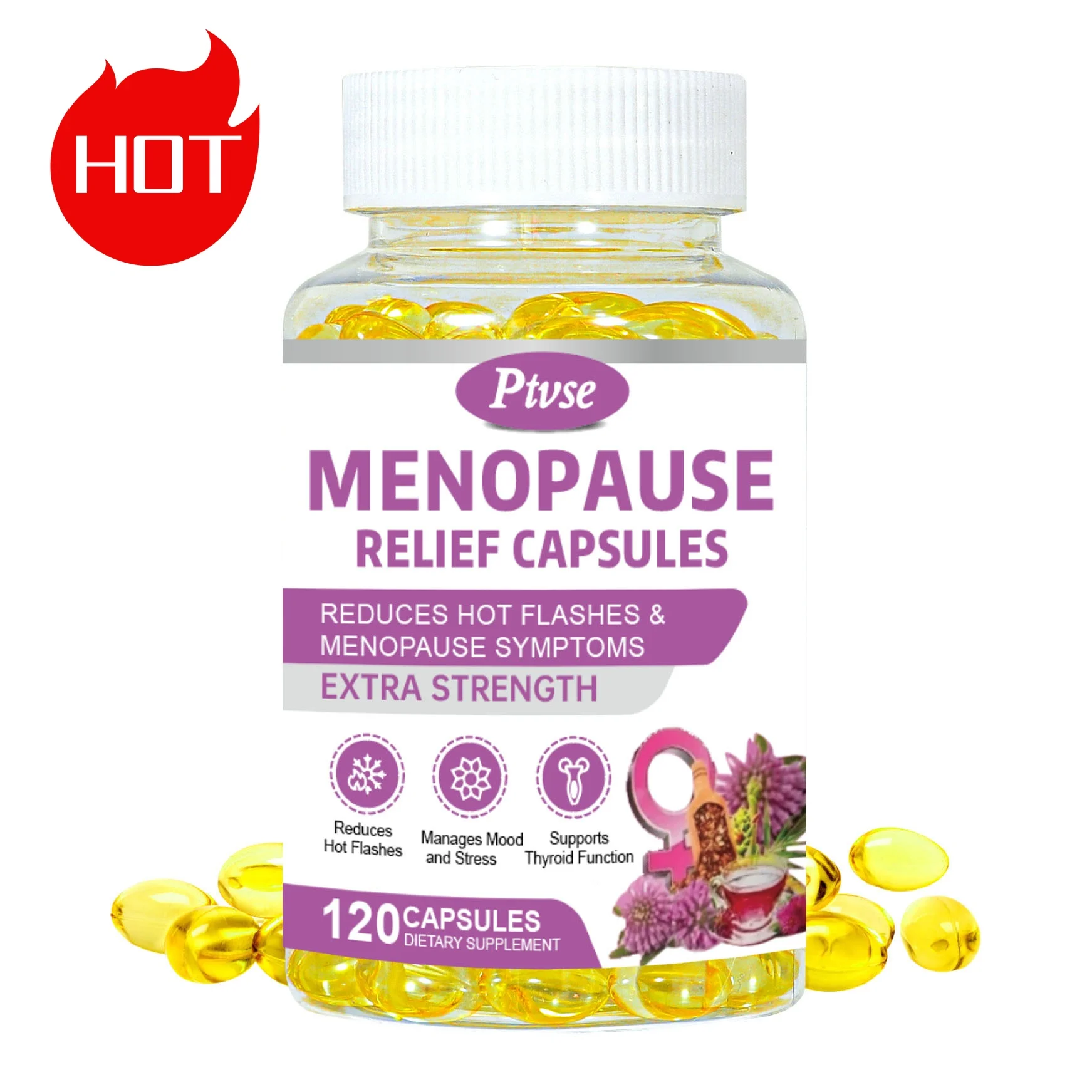 

Menopause Relief Capsule Multi-Symptom Relief for Hot Flashes & Night Sweats Support for Mood & Hormone Balance