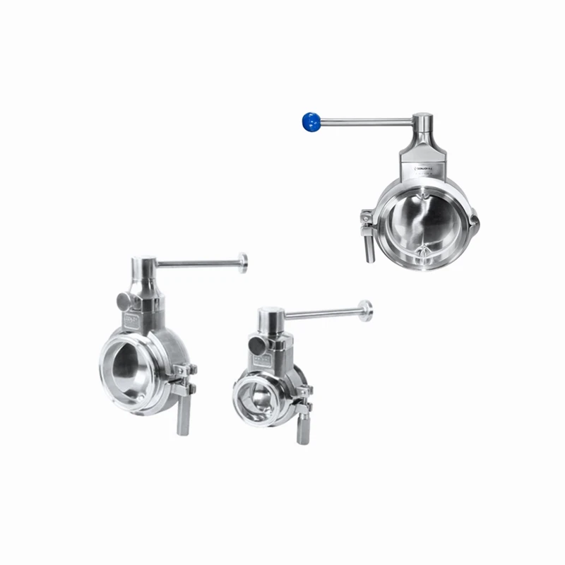 

DONJOY manual stainless steel fluid control valve powder butterfly valve hygienic milk powder dairy butterfly valve