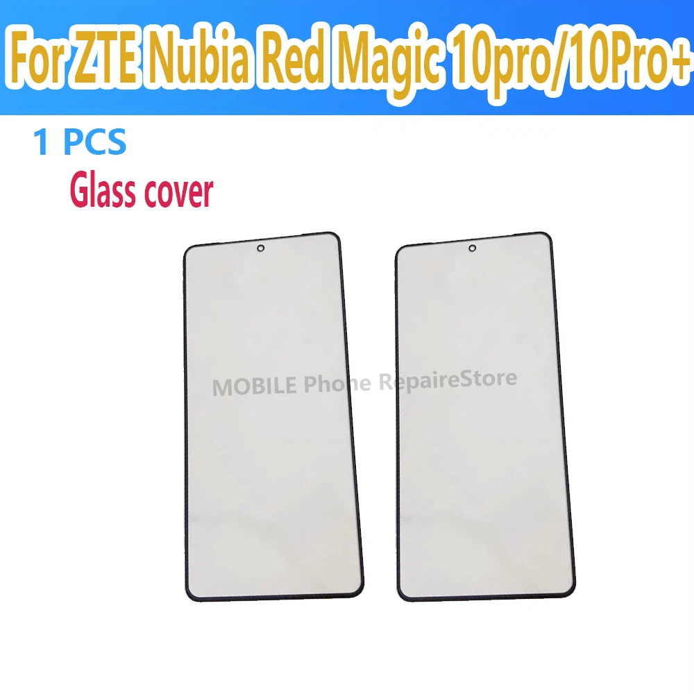 전면 유리 스크린 + ZTE Nubia Red Magic 10Pro/ Nubia Z50SPro Nx713J Z70Ultra LCD 디지타이저 터치 렌즈 패널 교체 용 OCA 접착제