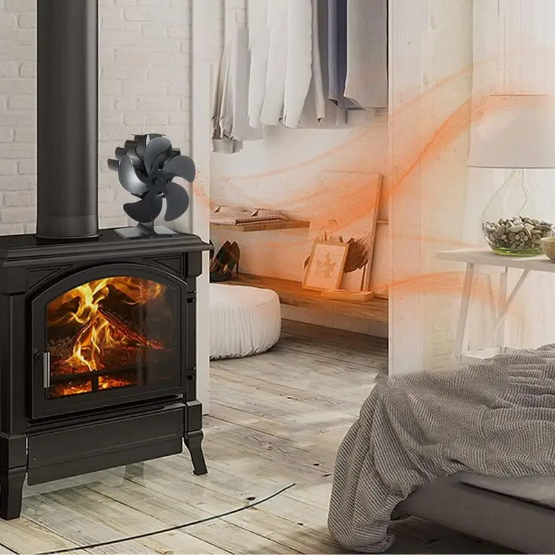 Stove Fan Heat Powered Heat-powered Stove Fan Thermoelectric Wood Stove Fans  For Log Wood Pellet Burning Stoves Save Energy u0026 - AliExpress