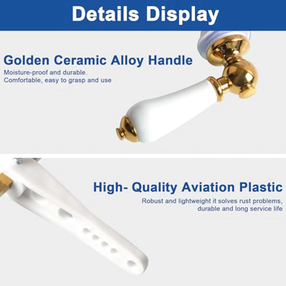 Description Picture 3 of itemTraditional White Toilet Cistern Lever Flush Handle Toilet-Tank Flush Lever Replacement WC Cistern Handle Toilet Cistern Flush