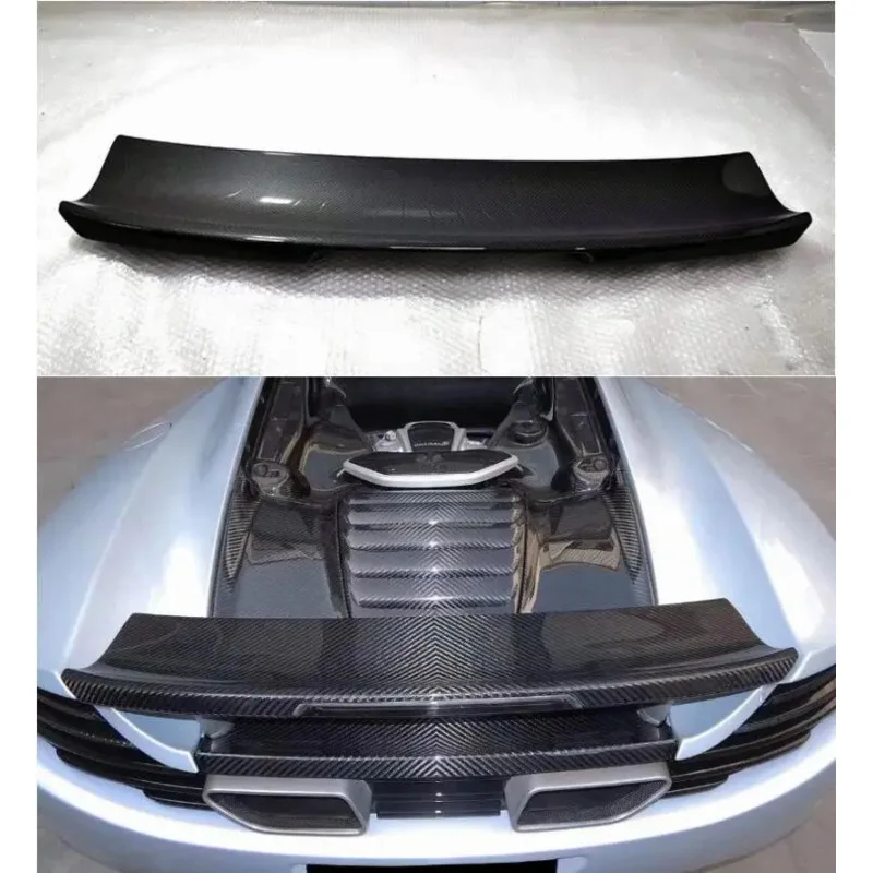 

Real Dry Carbon Fiber Car Rear Wing Trunk Lip Spoiler For Mclaren MP4-12C 625C 650S 2011 2012 2013 2014 2015 2016 2017