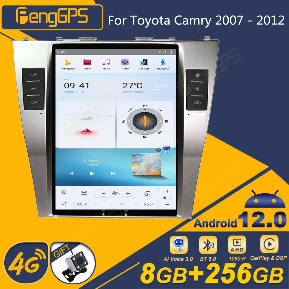 

Qualcomm 8 Core For Toyota Camry 2007 - 2012 Android Car Radio Screen 2din Stereo Receiver Autoradio Multimedia Player Gps