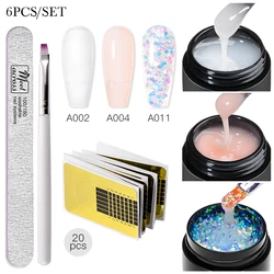Ombre Baby Boomer Nail Extension Gel Set - Quick Build Camouflage Manicure Kit (ZH20560)