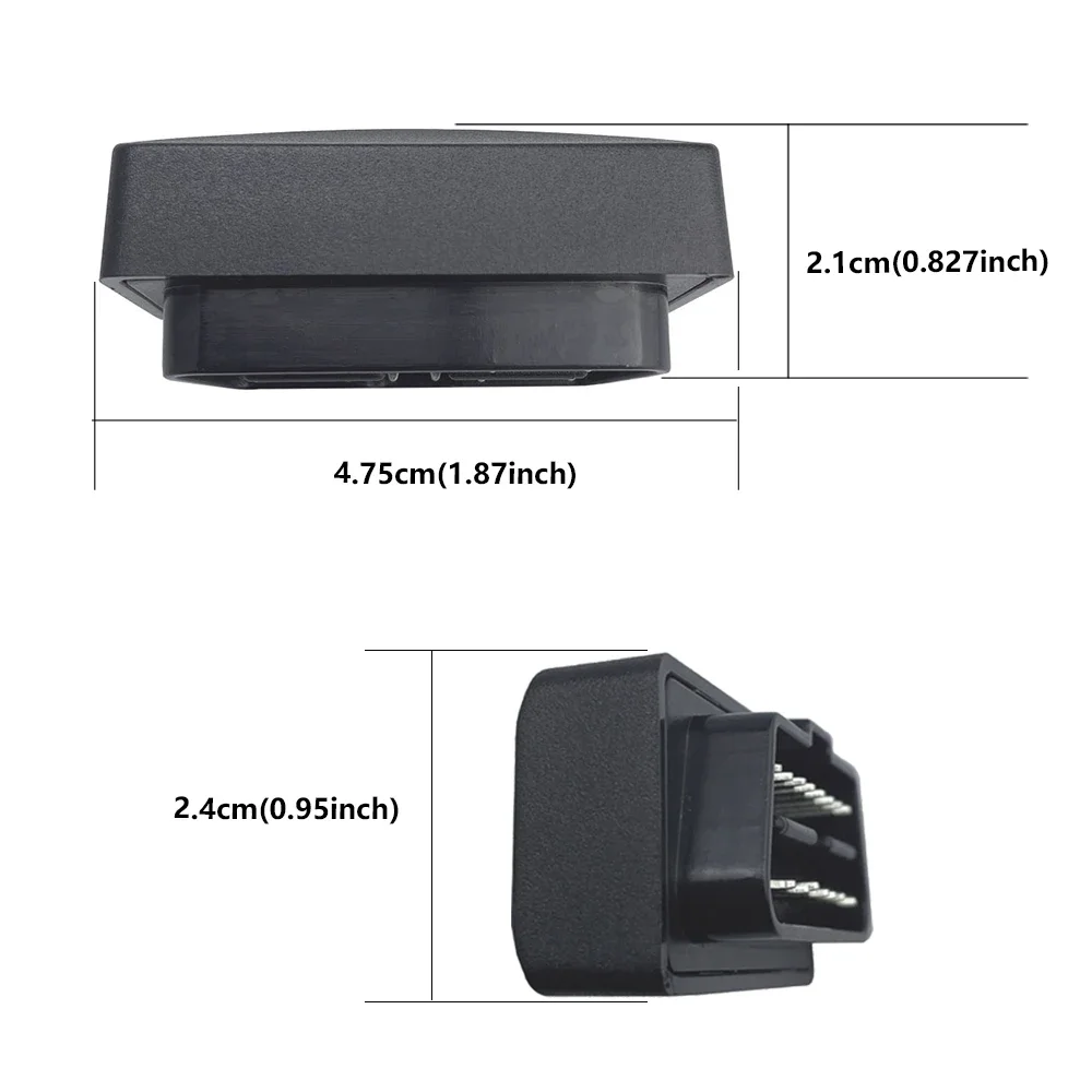 OBD Tracker with GPS Locator and Find My App for Vehicle Anti-Lost Monitoring