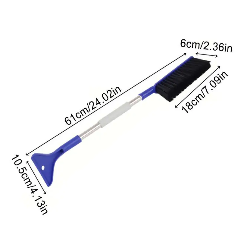 Snow Cleaner For Car Car Windshield Brush Long-Handle Snow Remover Brush Windshield With Ice Scraper For &