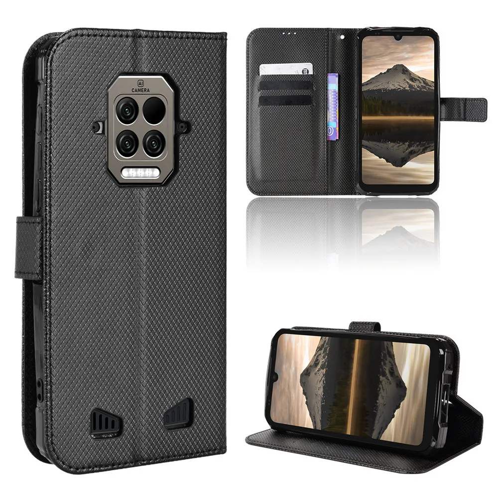 Per Doogee S86 Custodia Rigida Per Portafoglio In Pelle Pu Con Motivo A Diamante Di Lusso Per Doogee S86 Pro