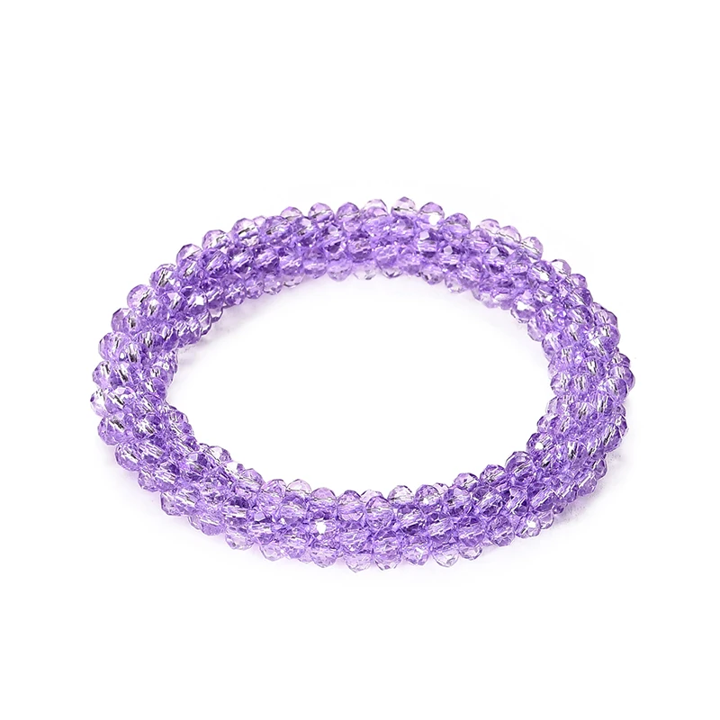 Bohemian Crystal Beaded Stretch Bracelet for Women - Vintage Boho Party Jewelry