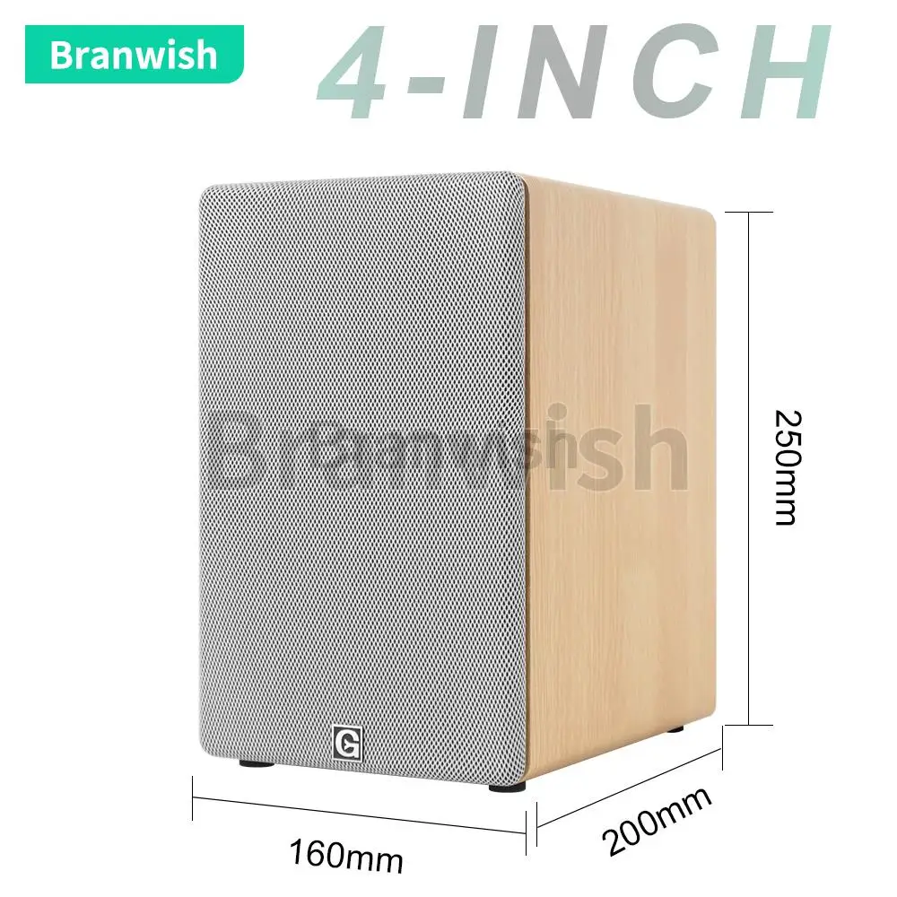 4 Inch 25-50W Full Range Speaker 4/8Ohm Birch Wood Speaker Q401 Passive Bookshelf Pair Box 84Hz-20KHz