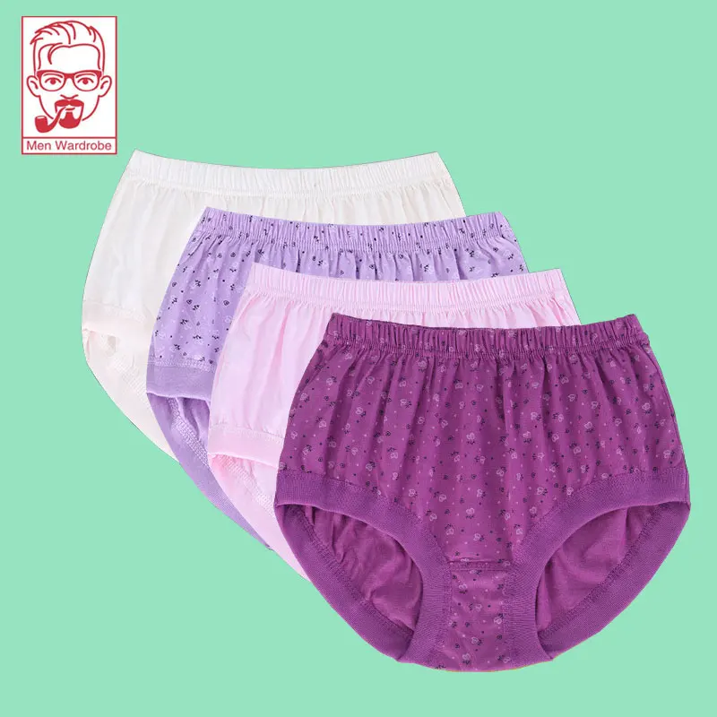 Panties Cotton Ladies High Waisted Panties Medium To Old Plus Size
