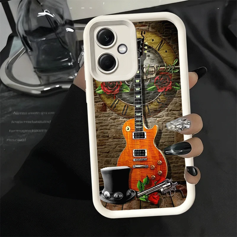 Stylish Soft Protective Phone Case with Rock Band Design