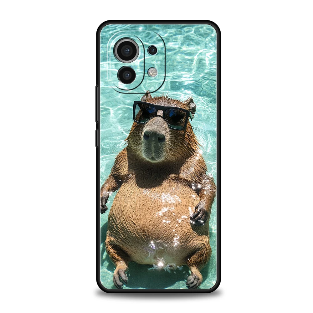 Cute Cartoon Capybara Shockproof Soft TPU Phone Case Cover