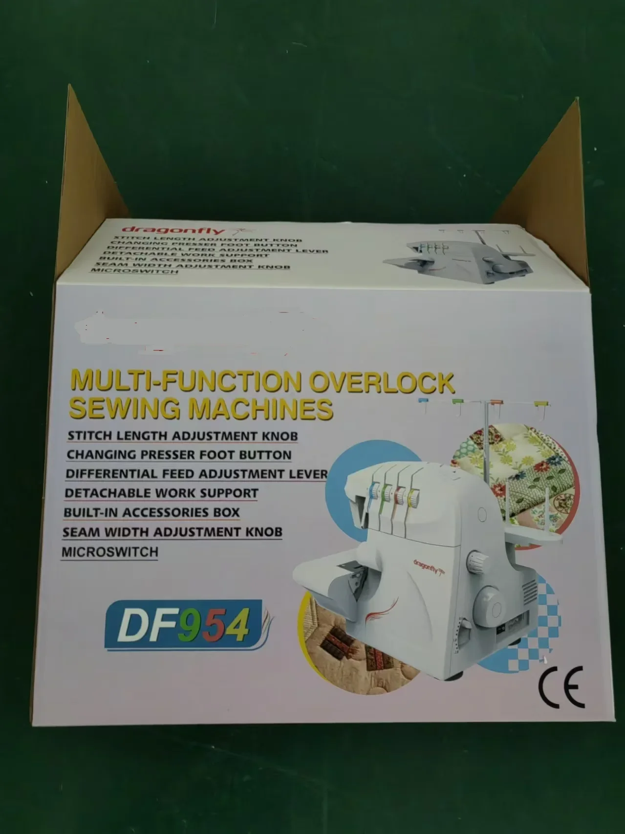 Multifunctional Household Electric Domestic Overlock Sewing Machine Flat-Bed Multiple Feed Automatic Lock Overlock Leather