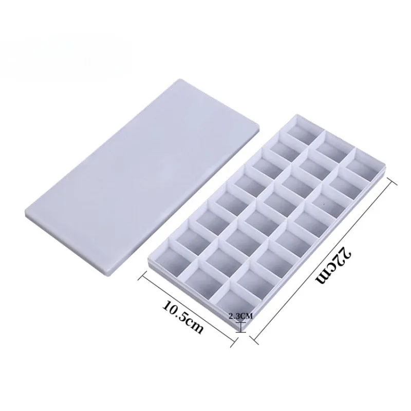 

24 Grid Hard Cover Solid Watercolor Paint Packaging Box Student Outdoor Painting Watercolor Palette Box Portable Art Supplies