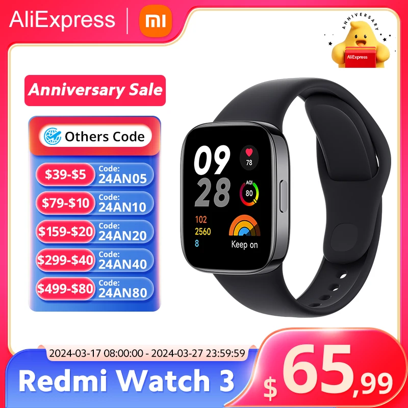 В наличии Xiaomi Redmi Watch 3