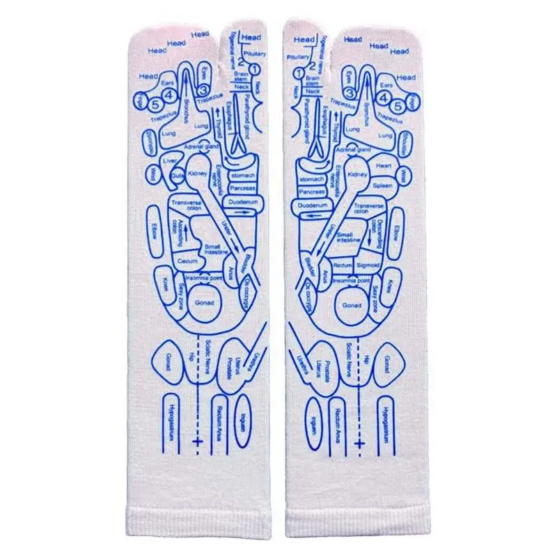 Foot Massage Socks Meridian Points Reflex Zone Acupuncture Points Socks Foot Acupuncture Illustrated Socks Foot Massage Pain Relief