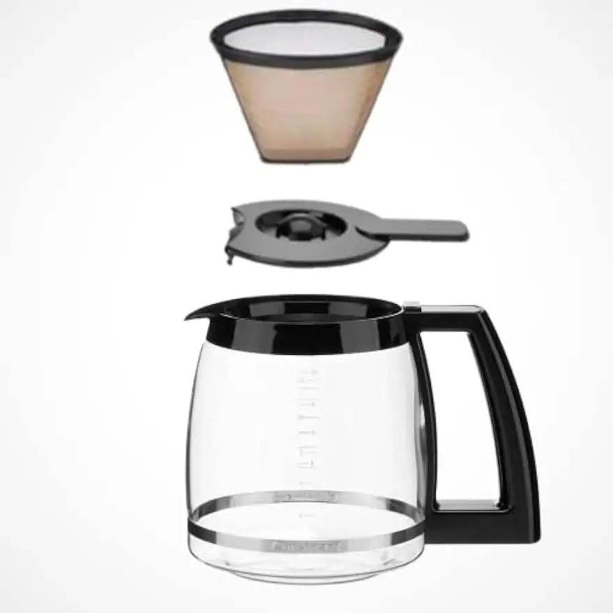 DCC-1200P1 Brew Central 12-Cup Programmable Coffeemaker Coffee Maker, Carafe, Brushed Chrome 5