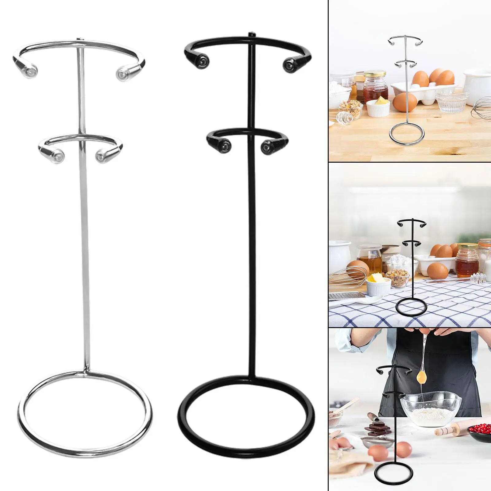 Kitchen Frother Stand for Handheld Frother Heavy Duty Kitchen Tool Holder Milk Frother Holder Metal Stand for Home Countertop 3