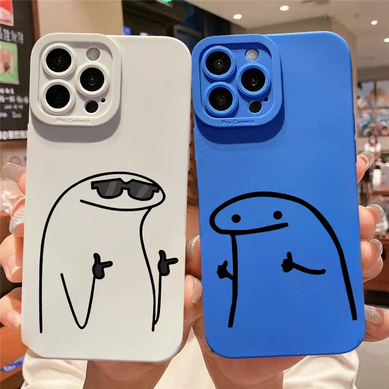Whimsical Cartoon Character Shockproof Silicone Phone Case