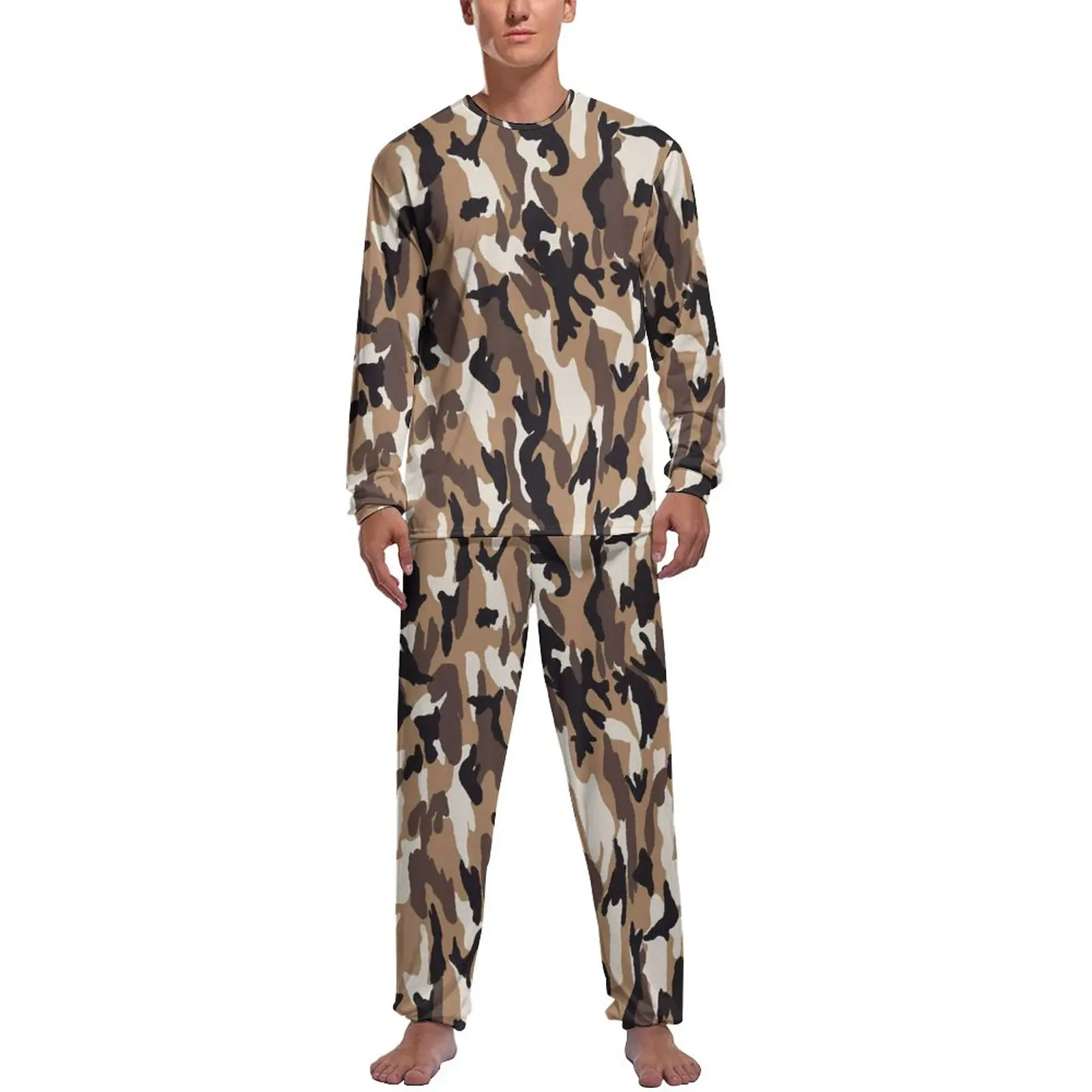 Kids Pajamas MCHIVER Military Camouflage Pajamas Set Piece