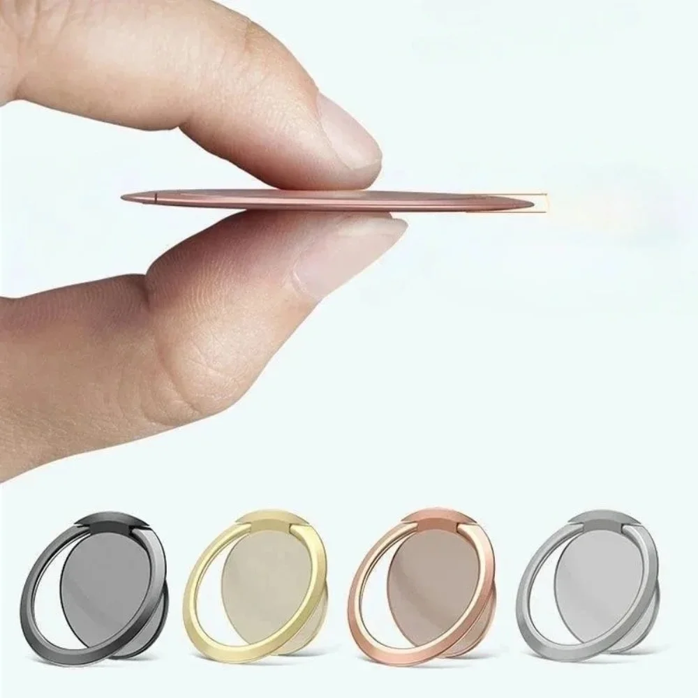 Luxury Metal Mobile Phone Socket Holder Universal Telephone Magnetic Car Bracket Stand Accessories Finger Ring