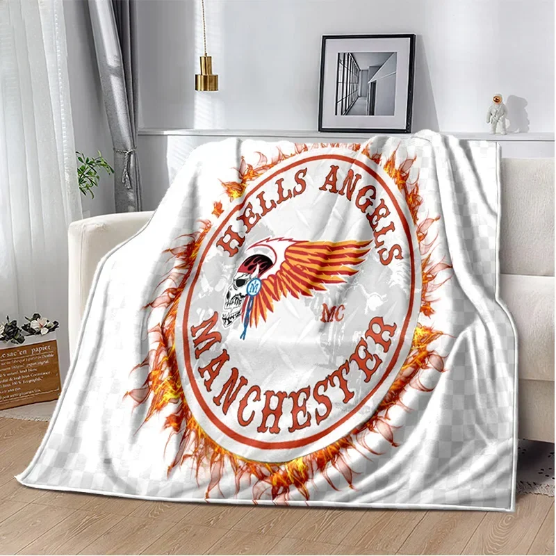 Napakalambot Hells Angels MC 사인 담요, 부드러운 던지기 담요, 가정 침실 침대 소파, 피크닉 여행 사무실 커버 담요