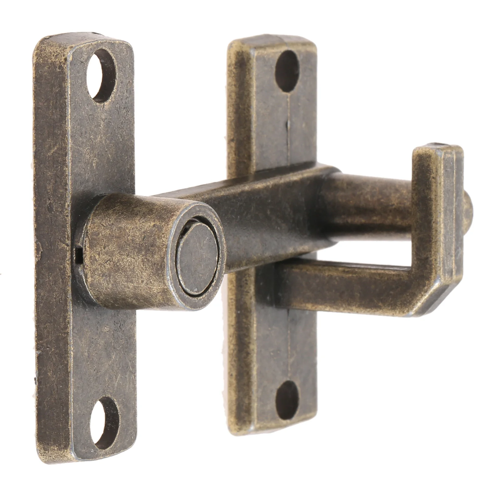 Description Picture 5 of itemBarn Sliding Door Lock w/screw Metal Guard Latch Bolt 4 Hole Antique Bronze Safe Window Chain 6*49mm Jewlery Box Wine Bag Decor