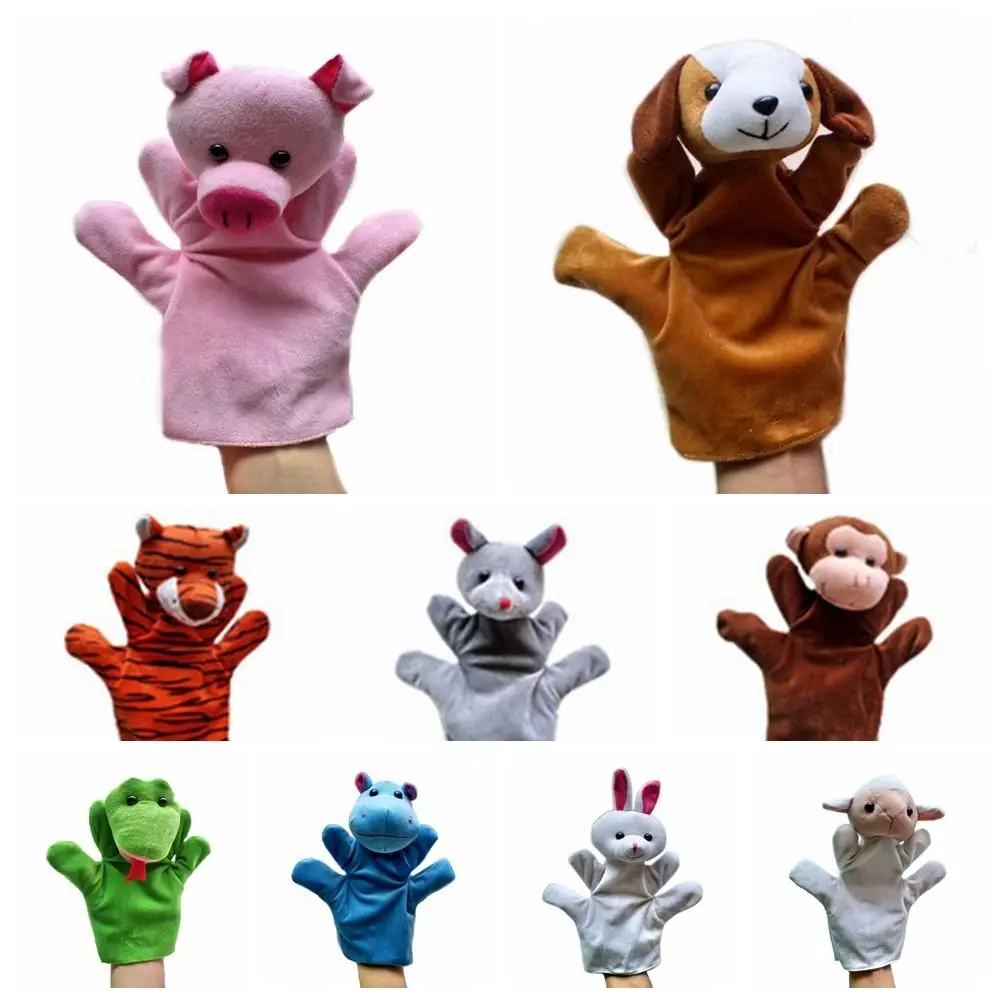 

24 Types Hand Puppets For Animal Plush Toy Cloth Adorable Hand Puppets Cartoon Animal Adorable Animals Hand Finger Puppet