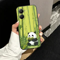 Custodia per telefono morbida con cartone animato panda adorabile