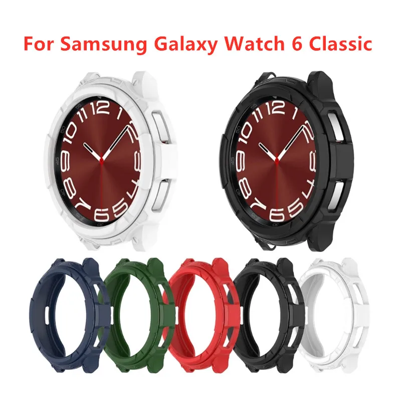 

Screen Protector Case Cover For Samsung Galaxy Watch 6 Classic 43mm/47mm Smart Watch Protective Cover Bumper Shell Frame