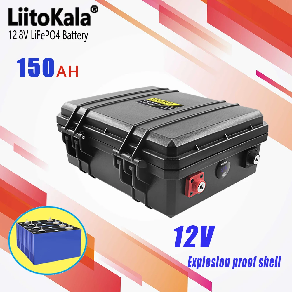 

Литий-железо-фосфатный аккумулятор LiitoKala, 12 В, 12,8 а/ч