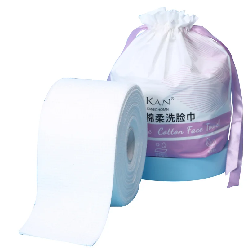 300G Roll Skin Care Face Cotton Refill Cotton Pads Draw-Out Face Cleansing Makeup Remover Cleaning Pads